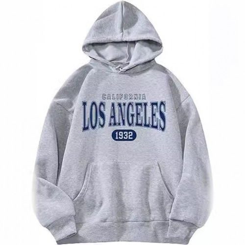 New Style Hooded Sweatshirt for Cross-border Trade, European and American Women's Fashion, Loose Fit Sweatshirt for Men with Custom Print, Sporty Sweatshirt