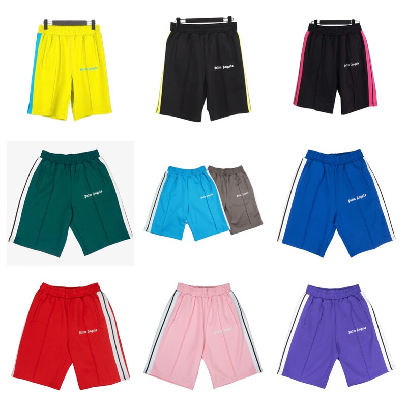 2025 Correct Version of Cross-Border Trendy European and American Trend Palm Angels Side Stripesd Sports and Casual Shorts