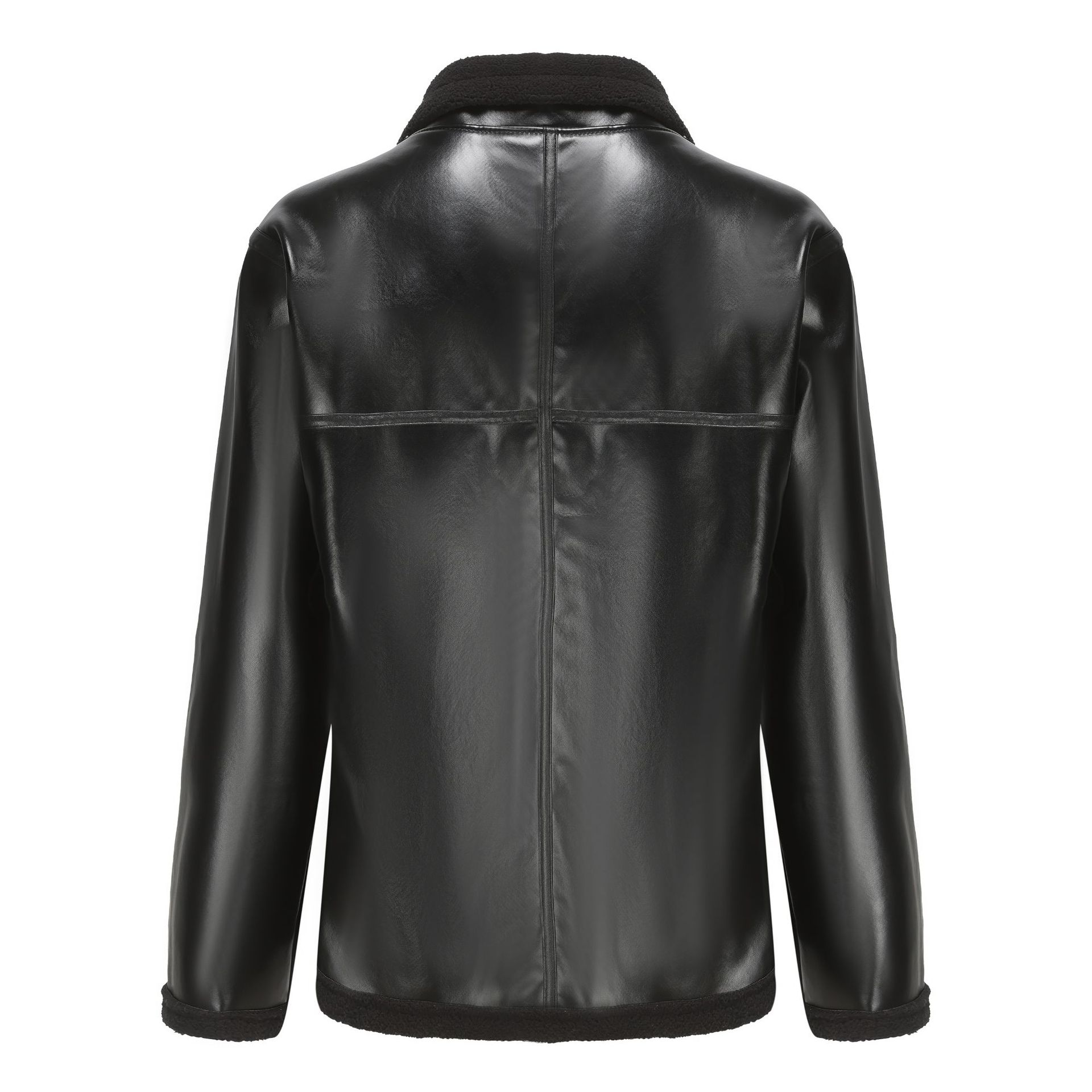 Veste en fourrure épaisse et lourde pour homme, veste pour homme_voghion.com