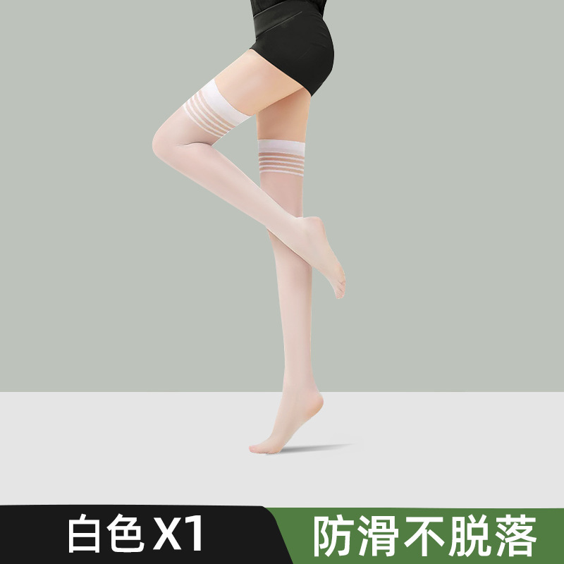 Long Stockings Pure Lust Women's High Stockings Thin Non-Slip Half-Leg Anti-Snatch Silk Thigh Black Silk Over-The-Knee Socks