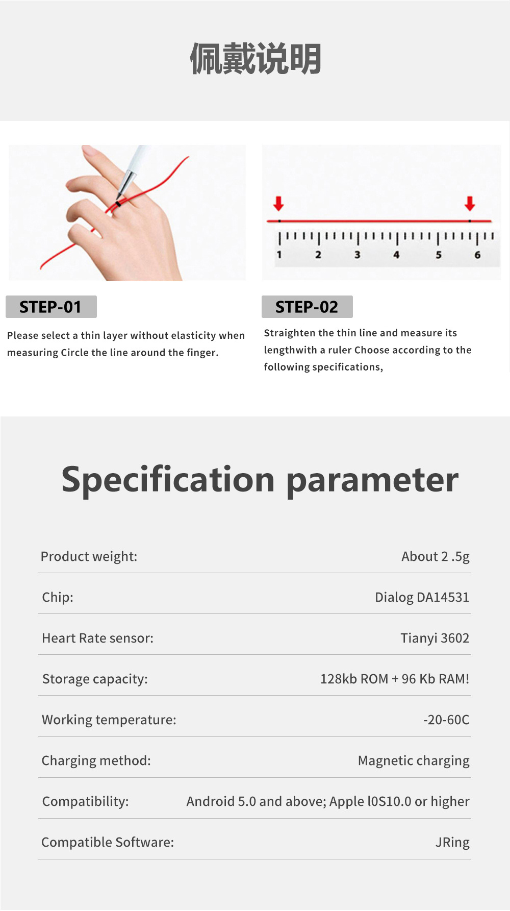 71g Weight Watch Rings Classification Titanium Alloy Material Solid Color Pattern Casual Style New Heart Rate Blood Oxygen Sleep 5ATM Waterproof Music Video Control Health Smart Ring Smart Ring 15