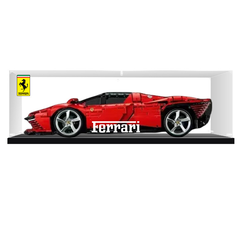 レゴ 42143 フェラーリ スーパーカー レーシング アクリル ディスプレイ ボックス ダスト ボックス フィギュア収納ボックスに適しています。|undefined