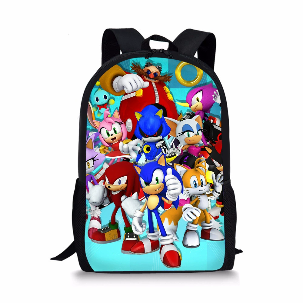 Школьный рюкзак Ник заказ Sony Sonic Sonic Sonic на одну штуку ученический рюкзак для книги с принтом
