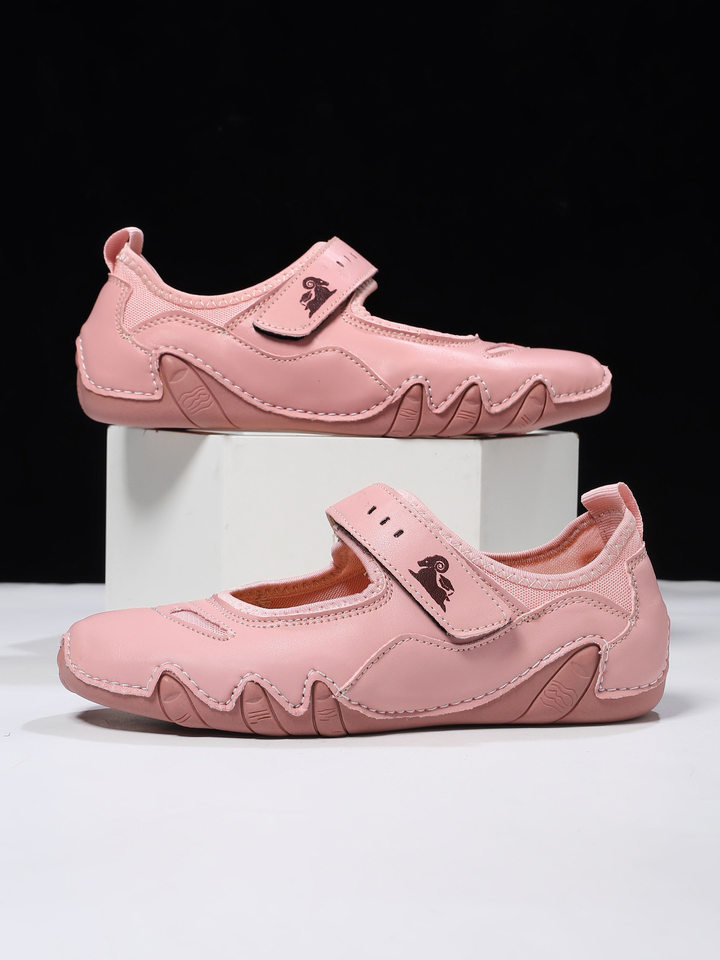 Giày Mary Jane nữ cỡ lớn kiểu thể thao thường ngày, mũi tròn, đế bằng, dán quai — 20137 Xanh đậm, 20137 màu hồng, 20137 màu xanh lá cây, 20137 màu xám chi tiết 14