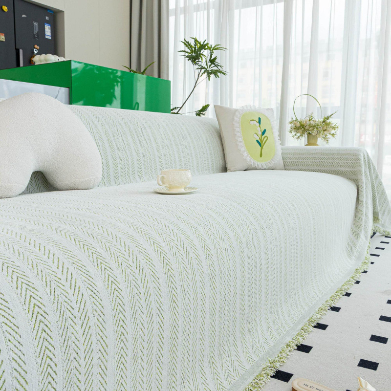 不起球不掉色耐磨防滑柔软一片式全盖沙发巾防抓沙发垫四季通用