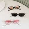 Fashionable square metal sunglasses, glasses, city style, European style