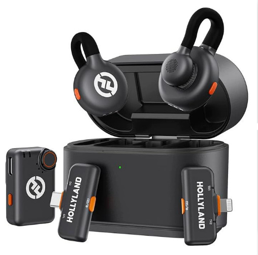 Hollyland Lark M2S Micrófono inalámbrico para cámara Fotografía Entrevista Vlog