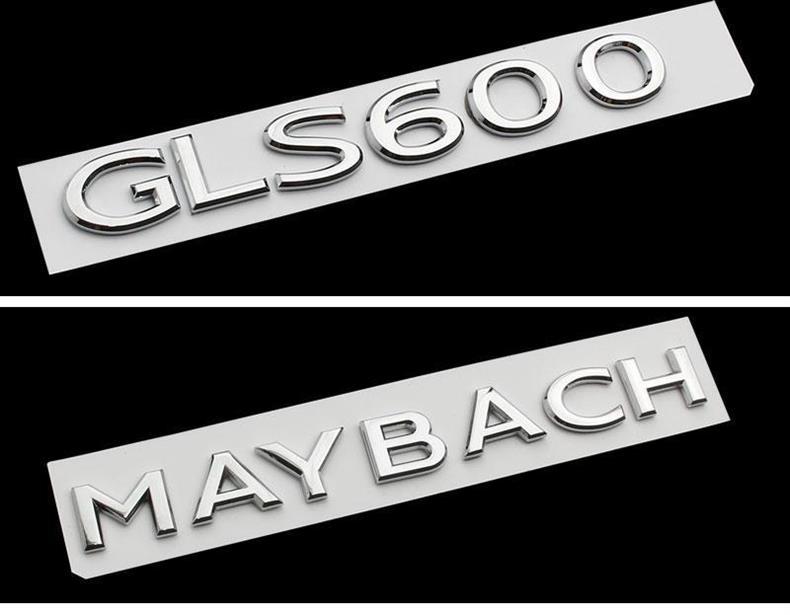 2021 Maybach rear emblem car stickers S480 S680 GLS600 480 MAYBACH rear lettering car emblem