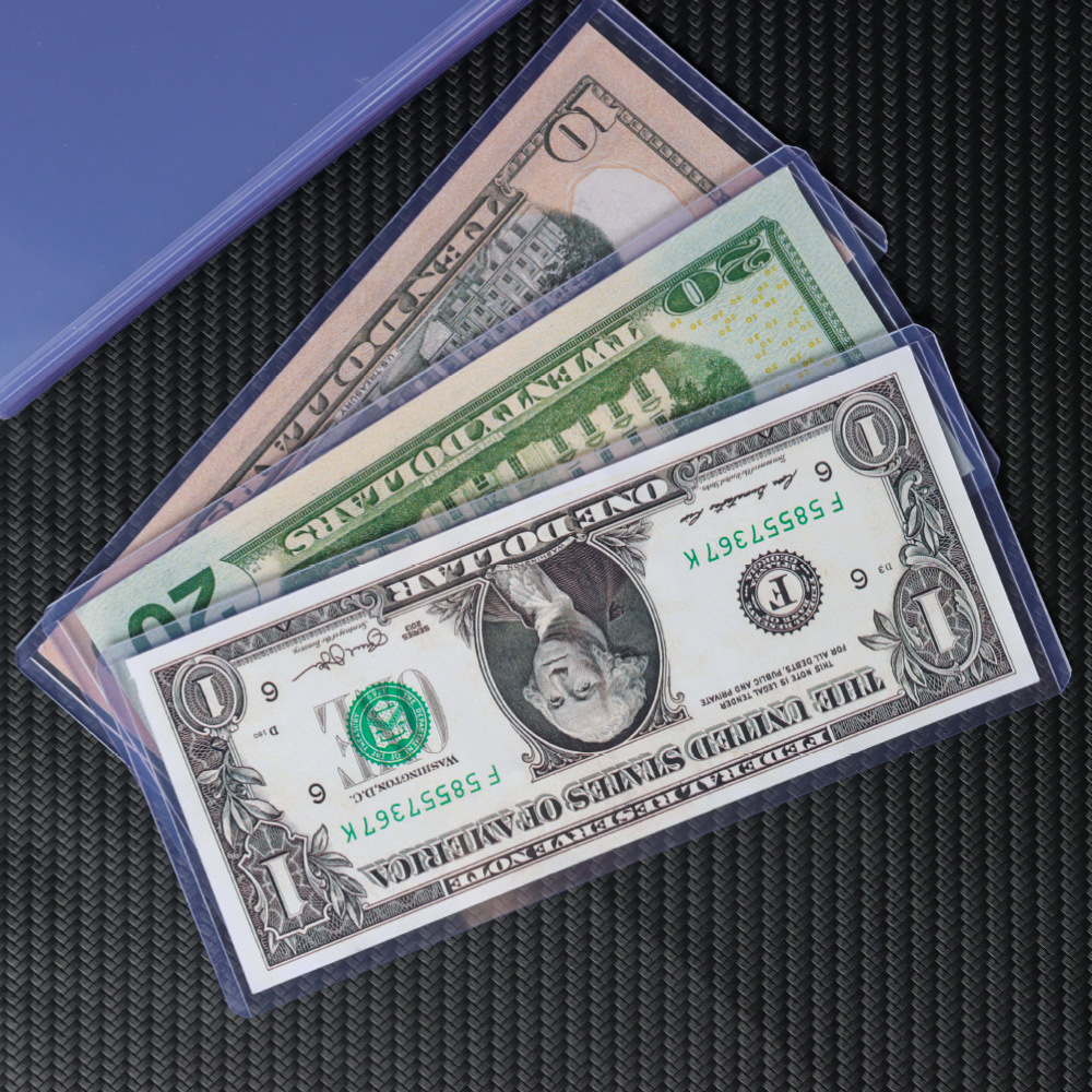 PVC35PT nota conmemorativa RMB certificado stock cheque en dólares colección en moneda extranjera cubierta protectora suministros tarjeta al por mayor