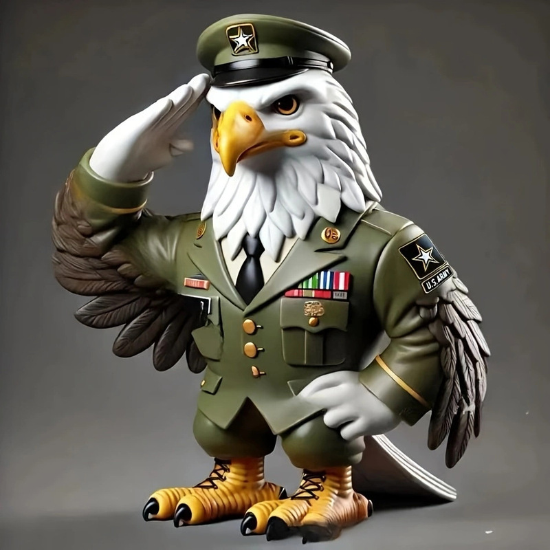 Cross-Border Popular Creative Novelty Resin Decoration Halloween Whimsical Creative Series Eagle Navy Duck Ornaments