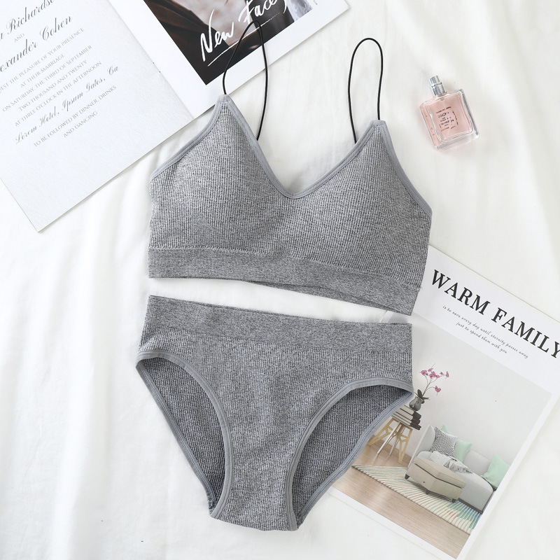 Sexy back bra desmontable cojín de pecho elástico cinturón de hombro sin anillo de acero conjunto de bra procesamiento personalizado