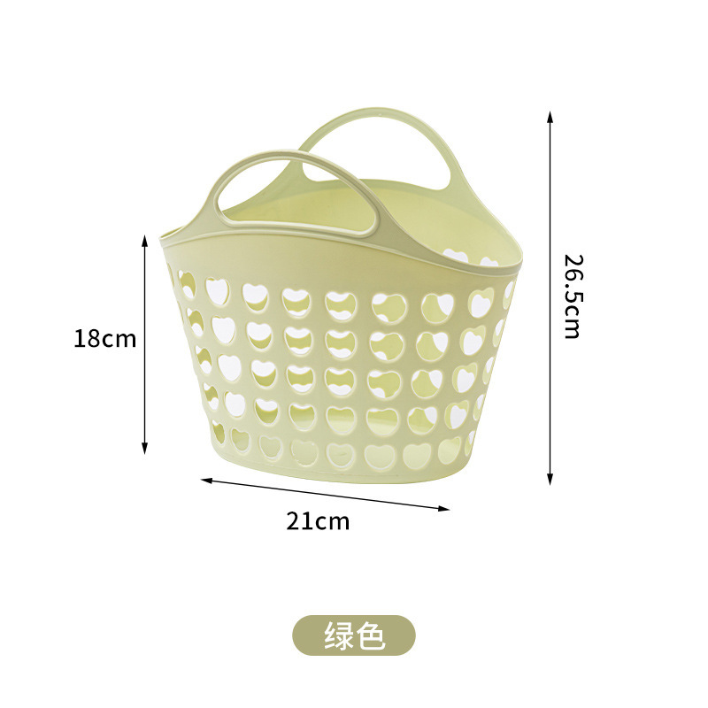 家庭用手提げかご入浴野菜果物収納かごのデスクトップの柔らかいプラスチックの透かし彫り洗面収納かごが厚くなっている|undefined