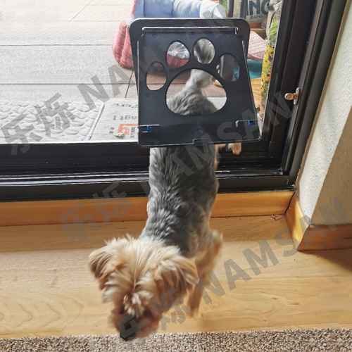Pet Products New Dog Paw Print Door Anti-Bite Small Dog Cat Screen Door Cat and Dog Door Manufacturer Wholesale Direct Sales
