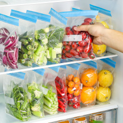 Cross-border exclusive double-layered sealable food-grade preservation bags for household refrigerator food storage and self-sealing dense bags