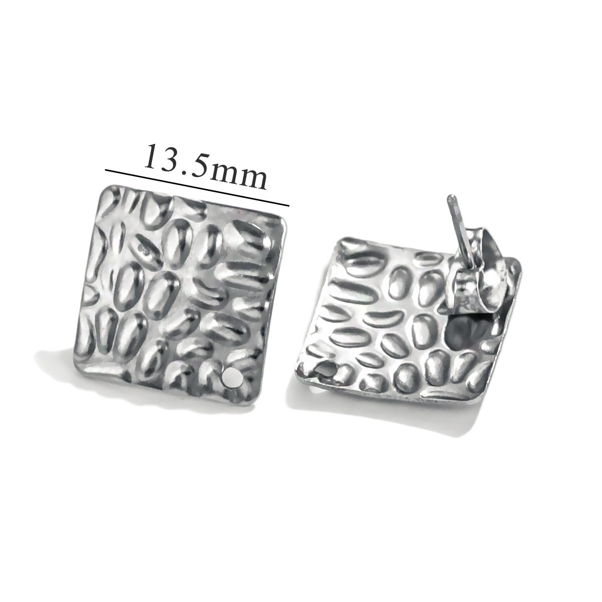 Accesorios de pendientes de acero inoxidable DIY accesorios de joyería hechos a mano pieza de pendientes de textura impermeable simple pendientes colgantes