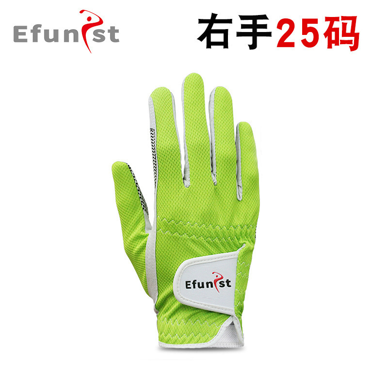 Efunist ゴルフ グローブ メンズ 伸縮性 通気性 メッシュ 耐摩耗性 滑り止め 粒子 片手 サマー スポーツ|undefined