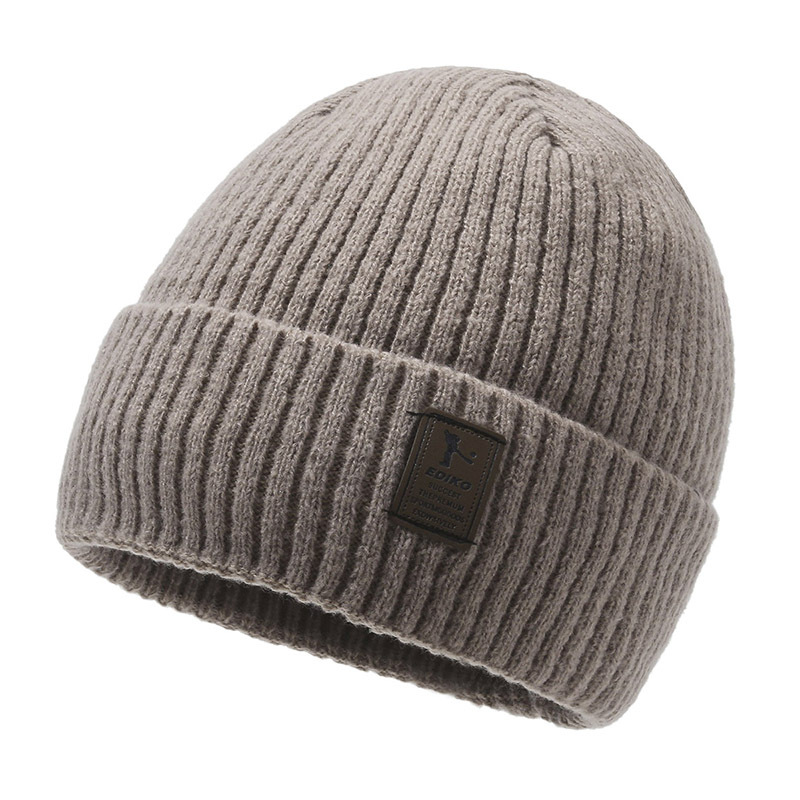 Knitted Beanie For Men Winter Warm Windproof Woolen Cotton Hat_voghion.com