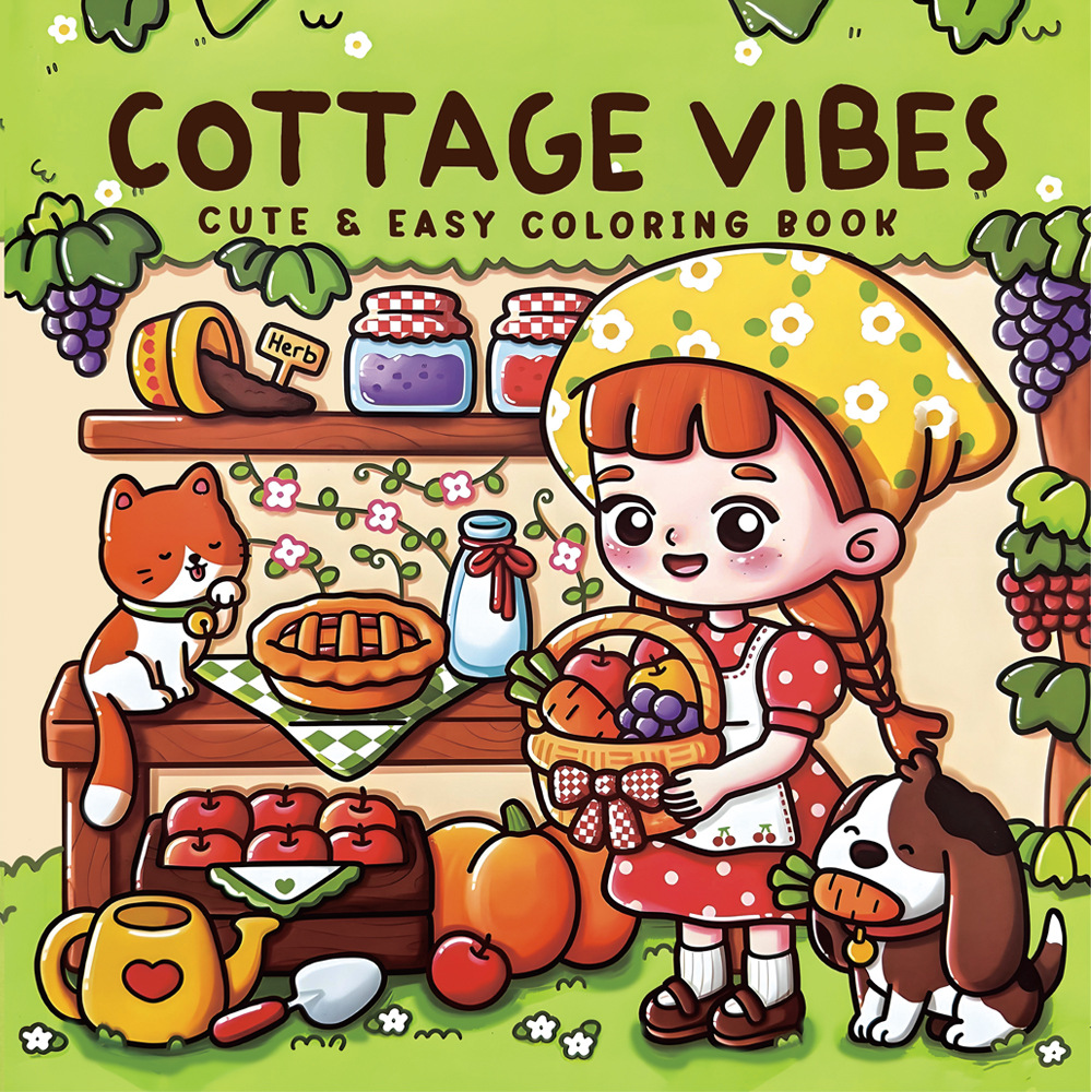 과일과 야채 소녀