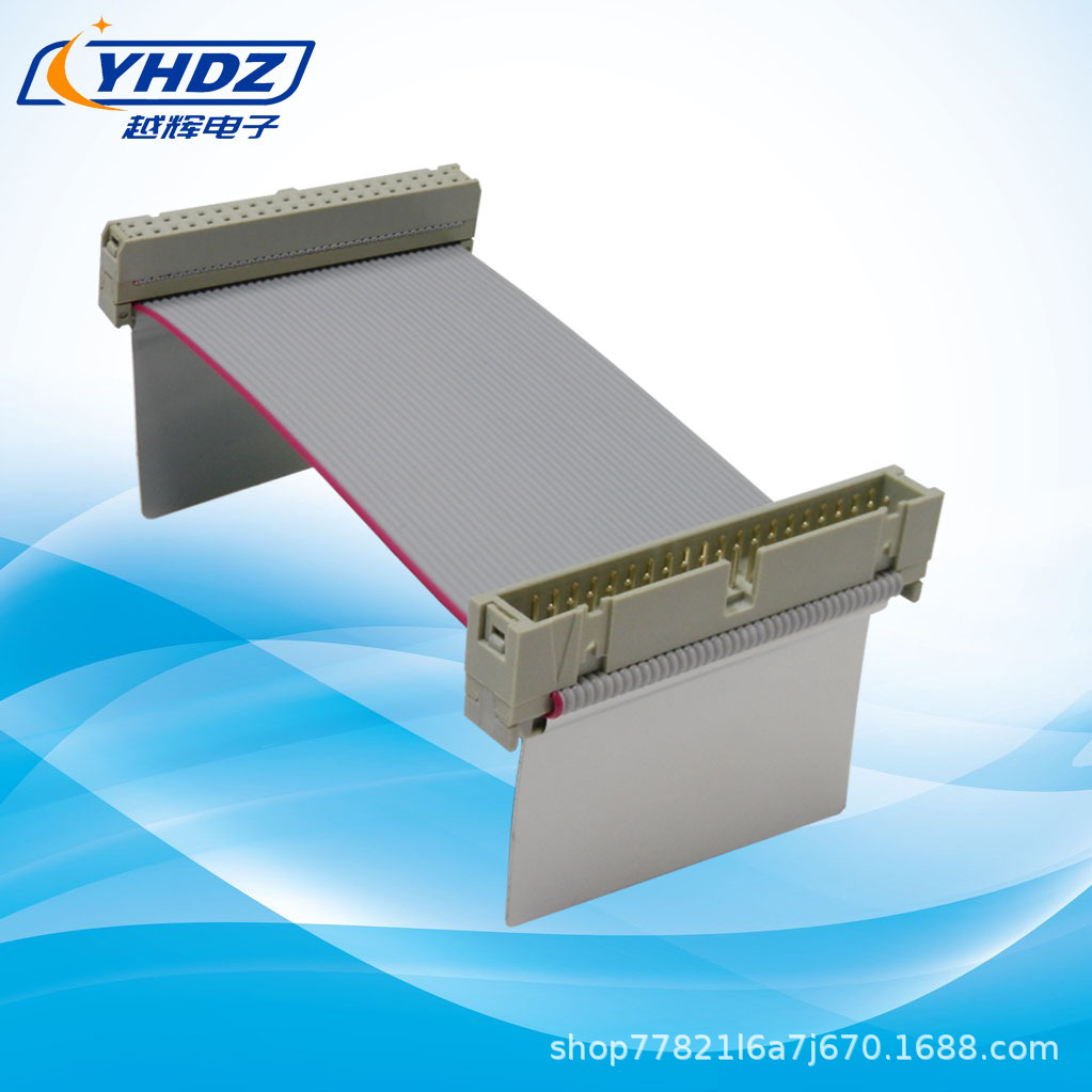 2.54 IDC压线式简牛角排线 CABLE IDC灰排线 线束 wire harness