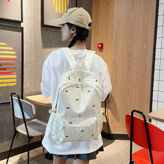 2025新款ins小清新书包女潮韩版休闲百搭双肩包初高中校园女背包
