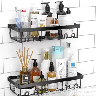 Spot Simple Bathroom Storage Rack Without Punching Wall-Mounted Bathroom Cosmetics Towel Rack Bathroom Storage Rack