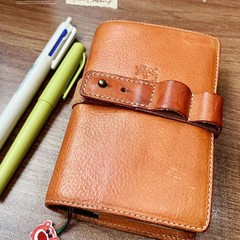 カスタマイズされたMBOX本革A7M5ルーズリーフノート、カップルの日常記録ノート、ポータブルスケジュールノート