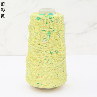 Silk Yue / mano DIY hilo de algodón multicolor brillante 3mm + 6mm sequilla 250 gramos de hilo de aguja de ganchillo