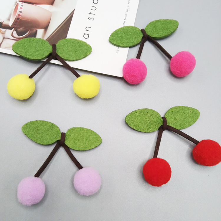 High Elastic Plush Ball Cherry Fur Ball DIY Pom Pin Clothing Accessories Curtain Decoration Embellishment Small Jewelry Fur Ball