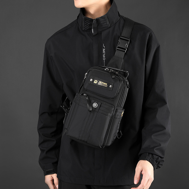 WEPOWER nueva bolsa de pecho de viaje al aire libre, mochila de hombro casual multifuncional, mochila de hombro ligera