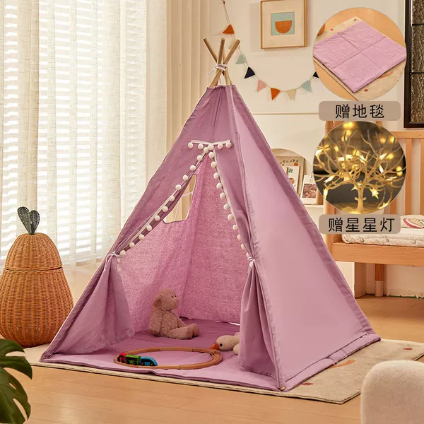 Fur ball small purple style + original carpet + star lamp