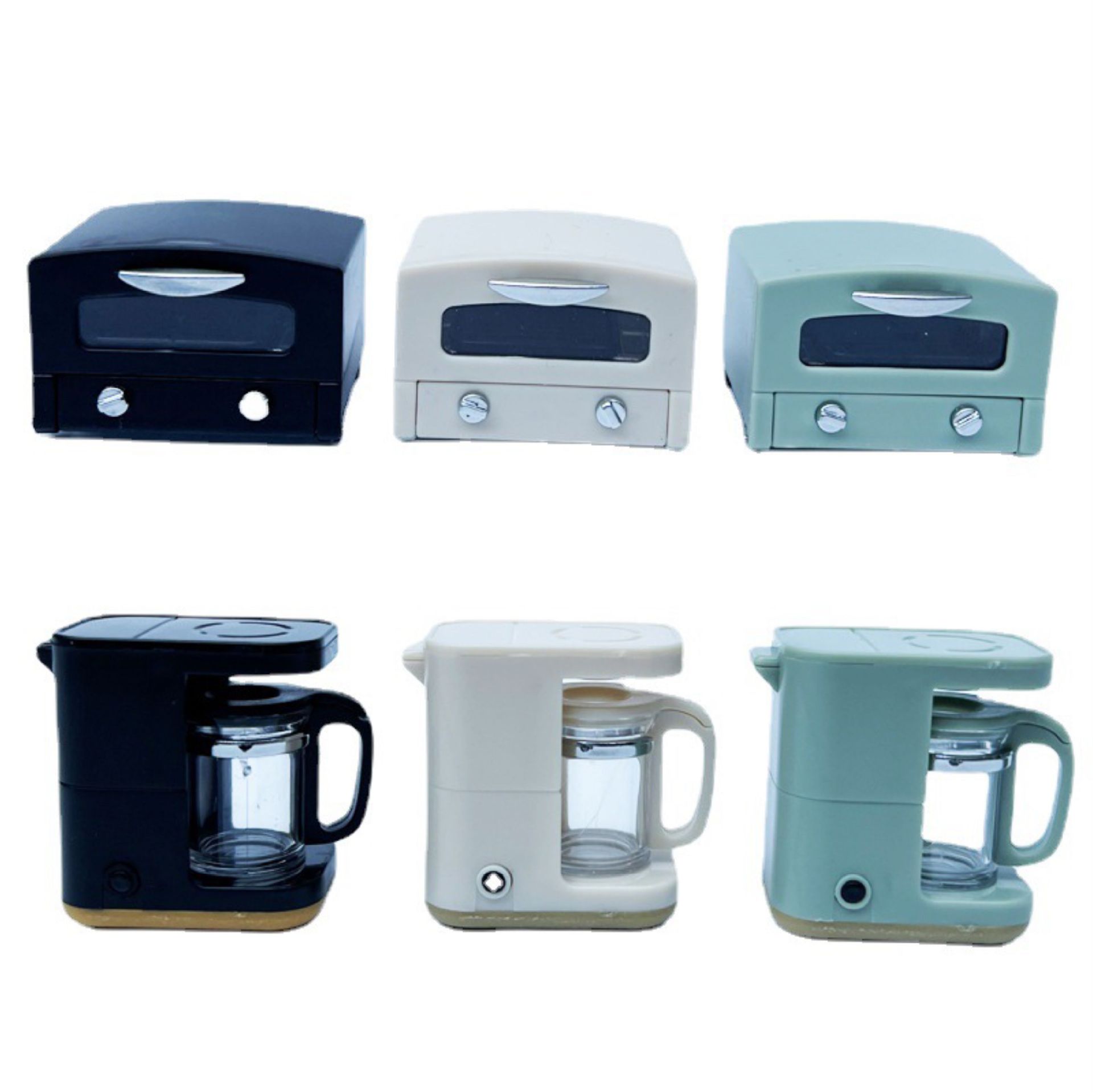 1:12 casa de muñecas mini modelo ob11 escena comida y jugar en miniatura de tres colores horno máquina de café Nuevo