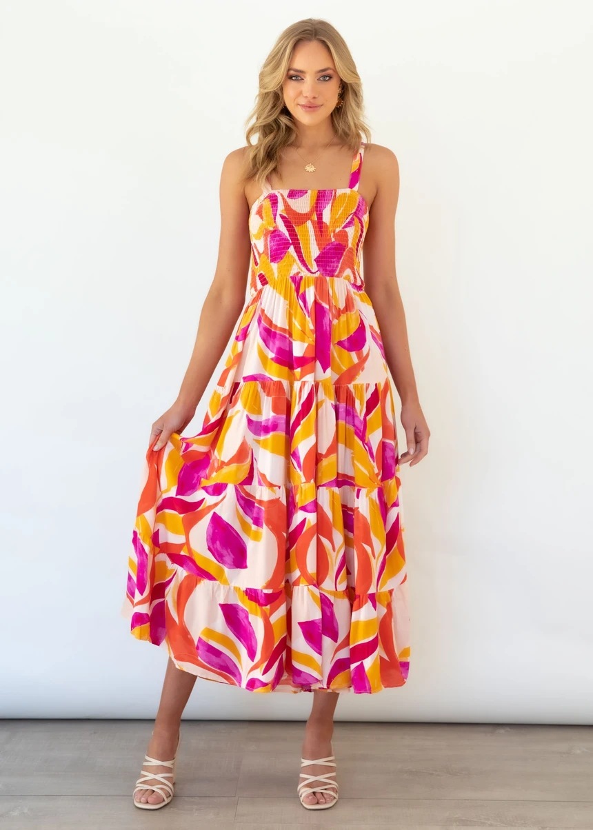 259g Weight Maxi Long Dress Dress Length Type Sleeveless Sleeve Length Regular Dress Dresses Type Regular Sleeve Sleeve Type Polyester Fabric Type High Waist Waist Line Daily Occasion Strap Neckline Regular Fit Fit Type Printing, Polka Dots Pattern Summer, Spring Season Women's Gender Elegant Style Wholesale Women's Elegant Printing Polka Dots Daily Strap Sleeveless Regular Dress 51