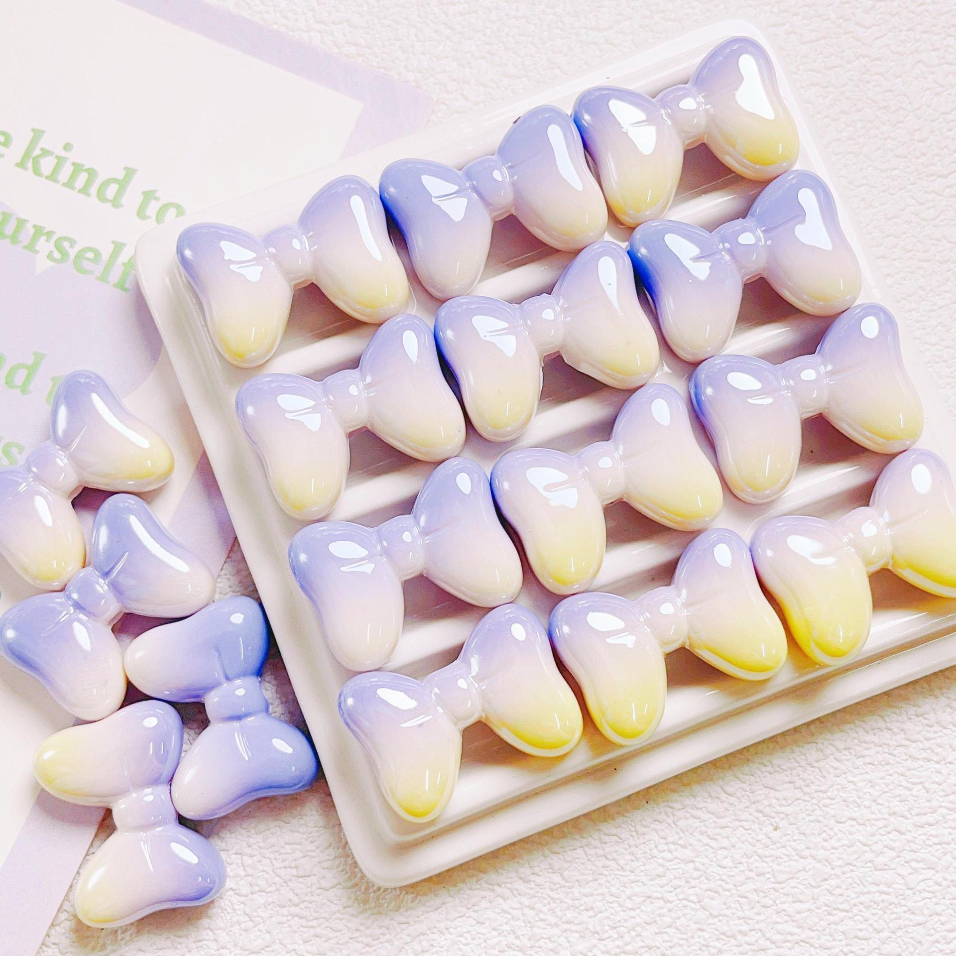 Polygons Bead Shape 10 PCS/Package Less Than 1mm Arylic Bow Knot Polished DIY Jewelry Accessories Beads