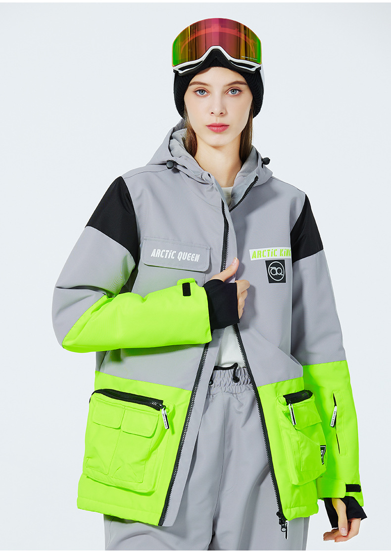 Men's Clothing Ski suit set for men and women couples warm and thick ski suit set single board double board ski suit_viptrois.com