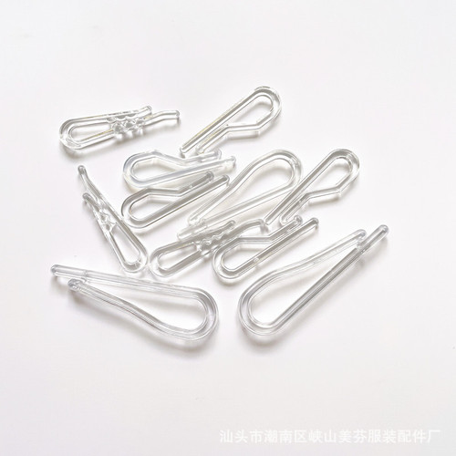 Transparent shirt clips with teeth for 3.5-5.5cm, universal plastic anti-slip packaging clips