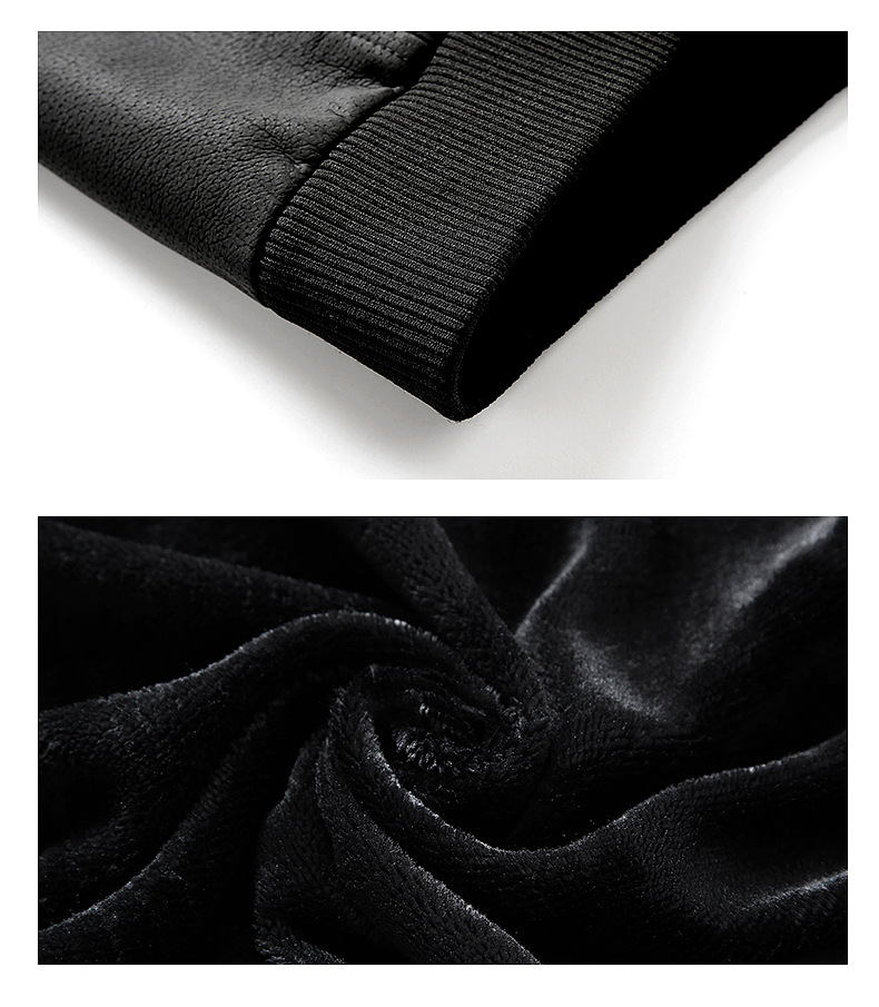 Men's Leather Jacket With Fleece Lining For Winter And Autumn Style_voghion.com