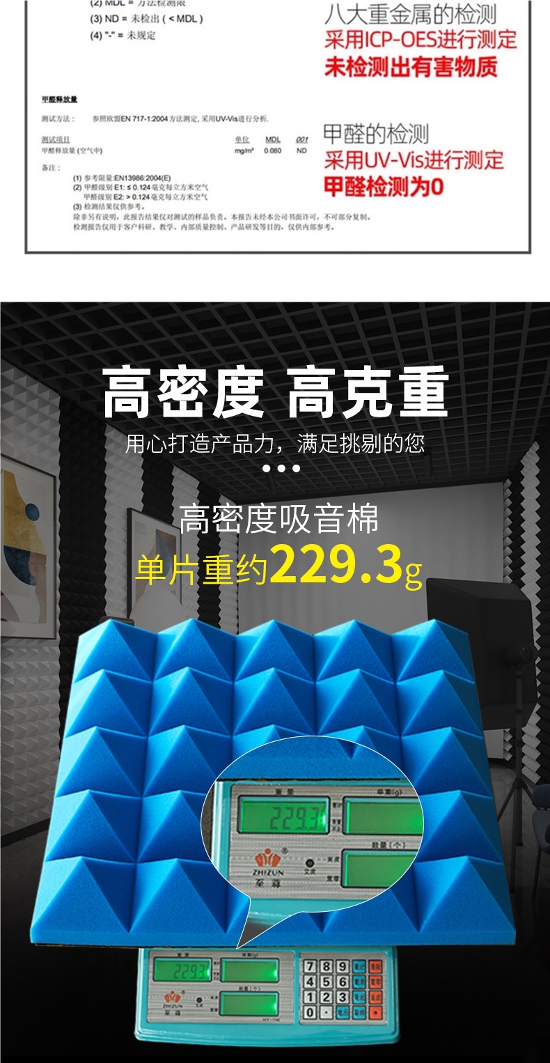 Super Soundproof Cotton, Sound-Absorbing Cotton, Wall Live Broadcast Room, Bedroom, Home Artifact, Self-Adhesive Sound-Absorbing Cotton, Piano Room, Theater, Ktv