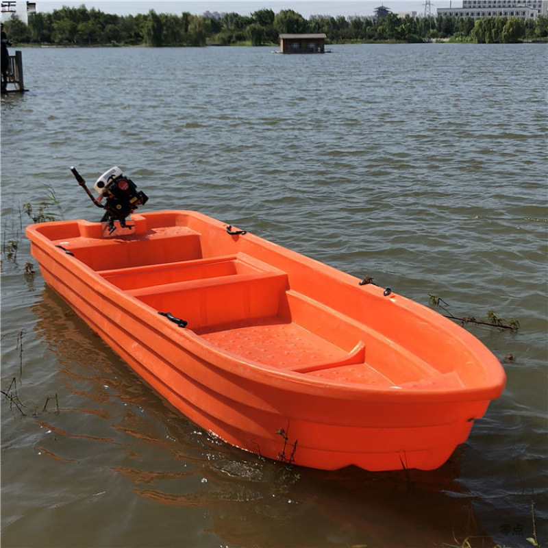 双层牛筋塑料船加厚渔船捕鱼钓鱼小船冲锋舟橡皮艇养殖下网打代发