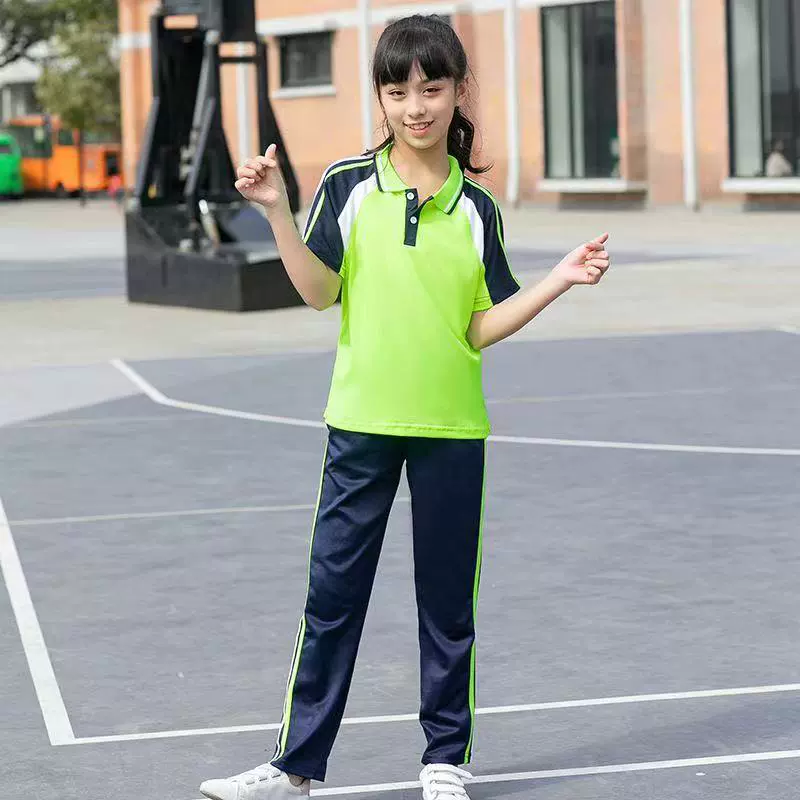 Красный Желтый комплект одежды для детского сада из двух частей весенне-осенняя и зимняя форма для начальной и средней школы детская форма для класса школьная форма спортивный костюм