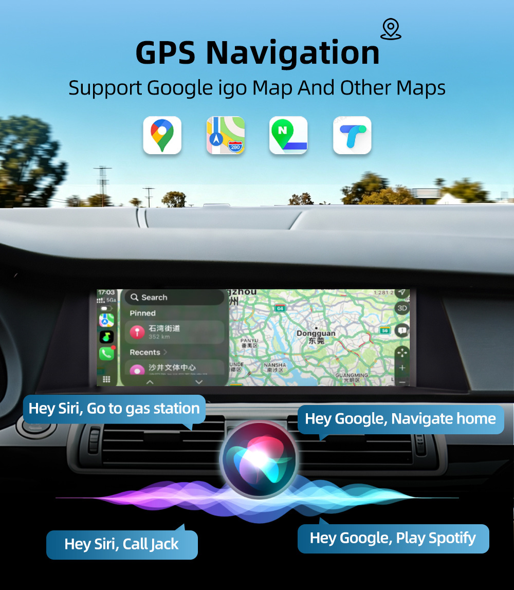 Car-Mounted Central Control Large Screen Suitable for Bmw 5 Series Gt F07 2010-2017 Android Navigation Wireless Carplay