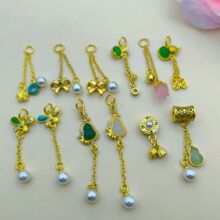 18K��ɫ��ɫ�ʯ�����Y��ʯ���J�������diy�ֹ��Ʒ�������K����