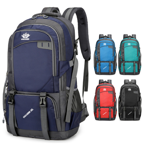 Backpack outside climbing