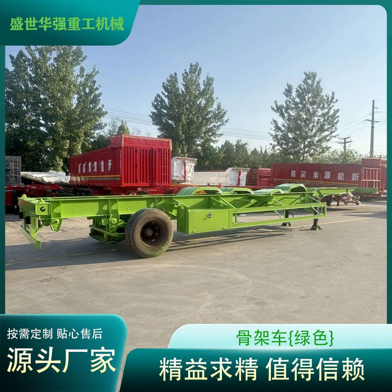 Цена на конфигурацию полуприцепа-контейнеровоза с каркасной конструкцией от производителя: 3-осный, 20-футовый и 40-футовый.