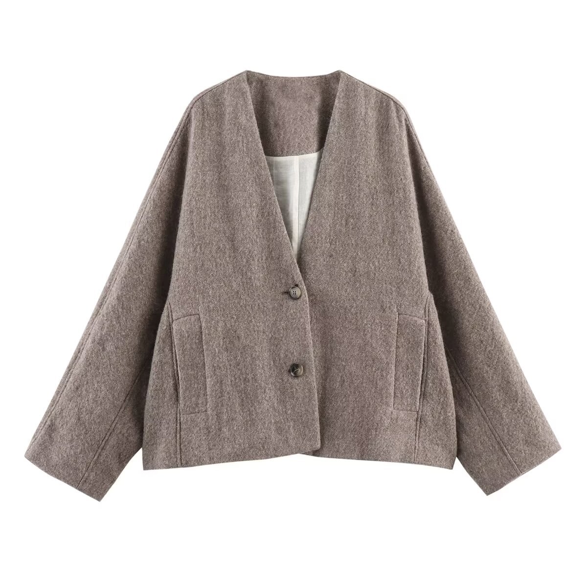 Winter solid color velvet fashionable jacket