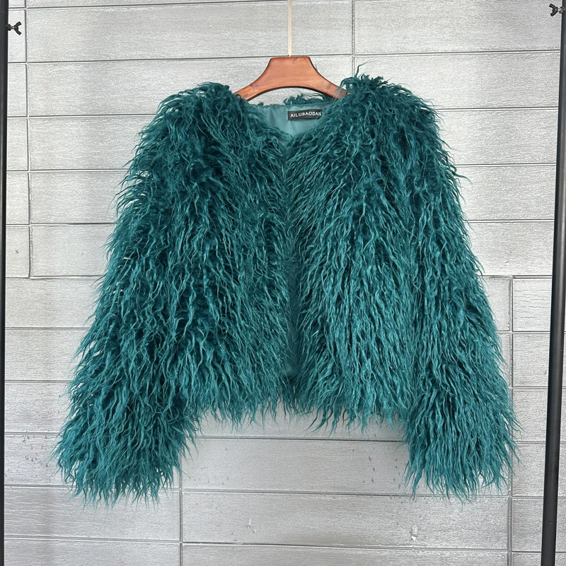 Раскрашенная шерстяная куртка, Aliexpress