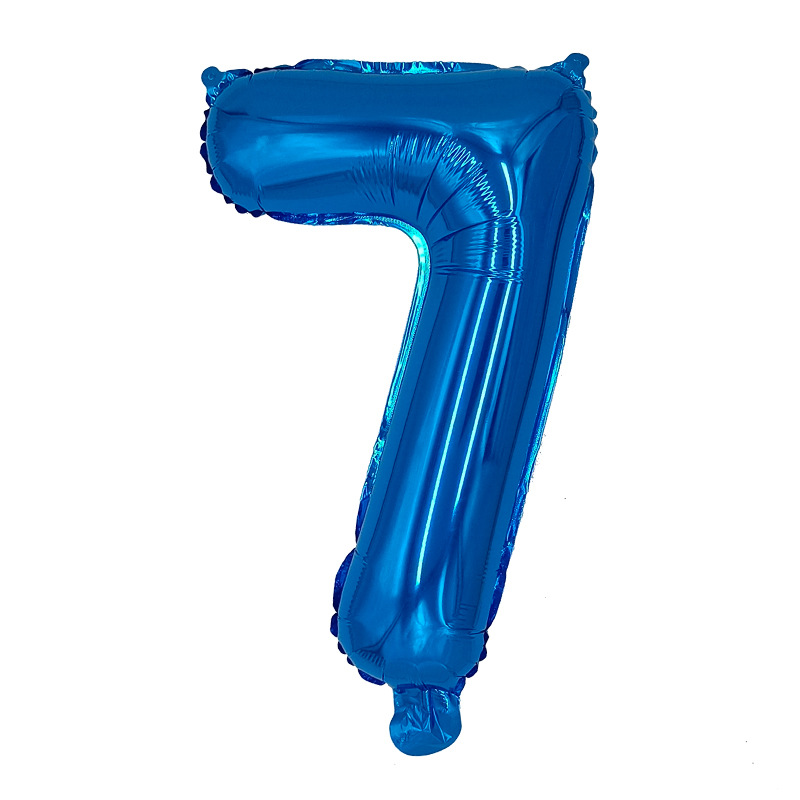 Transfronterizo inswind 16 pulgadas globo de aluminio digital verde blanco azul Año Nuevo letras de Año Nuevo pequeño globo digital