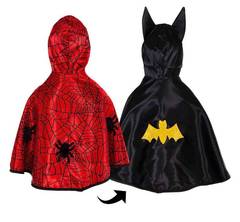子供コスチュームハロウィーンコスチュームコウモリスパイダー両面マントスーパーヒーローコスプレコスチューム