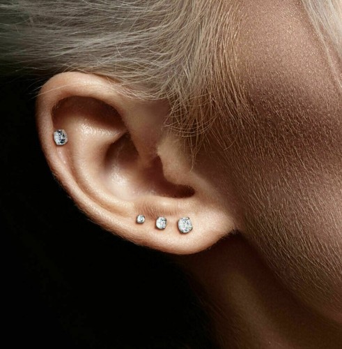 316L stainless steel drilled rod lip nails, earrings, piercing jewelry wholesale