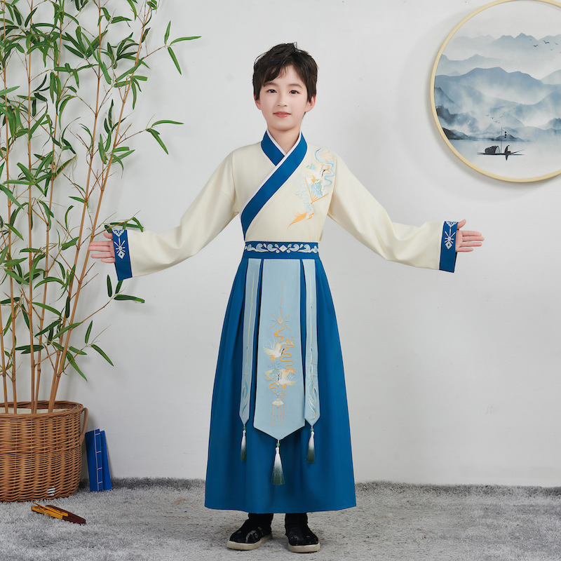 Children's Hanfu for men and women, suit, Chinese style 4