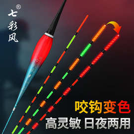 高灵敏夜光漂咬钩变色鱼漂醒目日夜两用电子漂夜钓鲫鱼漂批发
